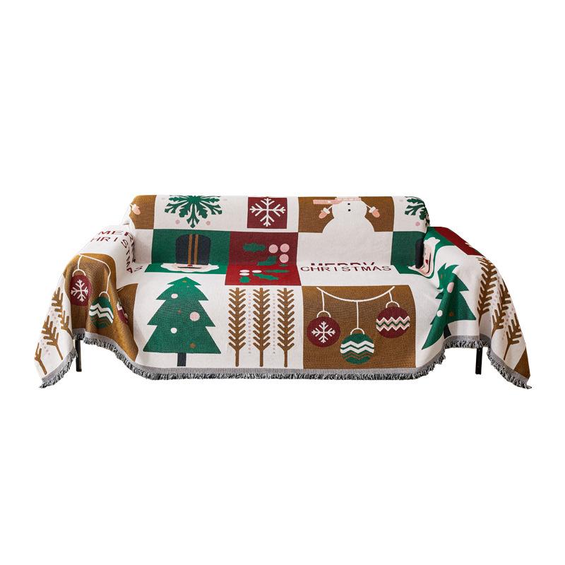 1PC Sofa Cover Christmas Thickened Chenille All-inclusive Double-sided Available Autumn and Winter Thick Fabric