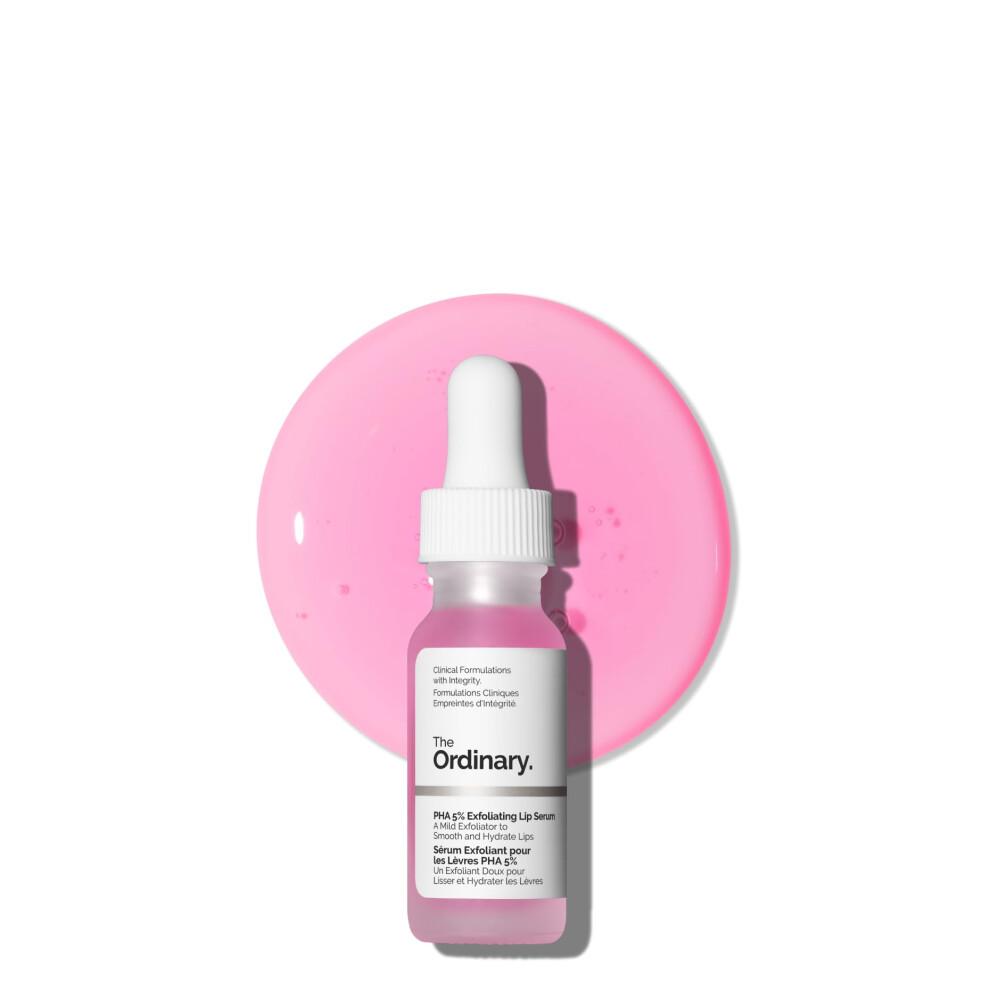 The Ordinary PHA 5% Peeling-Lippenserum, Feuchtigkeitsspendende Über-Nacht-Lippenpeeling-Behandlung, 15ml