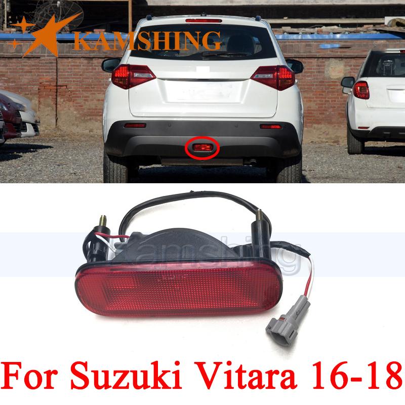 CAPQX For Suzuki Vitara 2016 2017 2018 Rear Bumper Fog Light Brake Light Fog Lamp Tail Light Warning Lamp Rear Foglight Foglamp