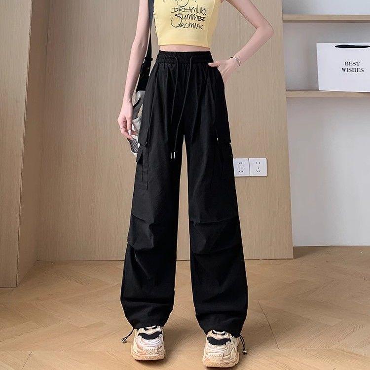 

2026 Petite Pink High-Waisted Wide-Leg Casual Work Pants for Women S Weight 80-99 jin