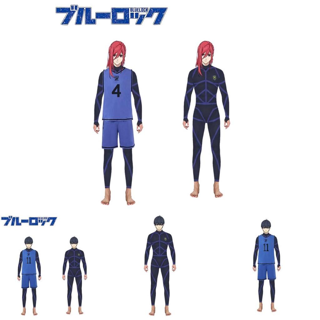 Stylish Isagi Yoichi Training Uniform Blue Lock Jumpsuit Costume For Cospaly