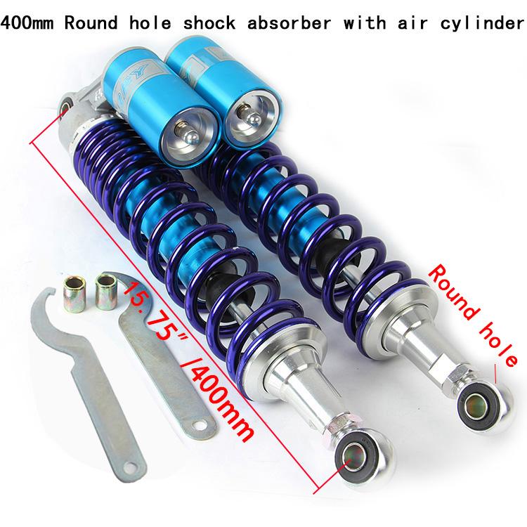 

400mm Universal Round Hole Air Shock Absorber Rear Suspension Spring Scooter DirtBike Gokart Quad ATV Motorcycle