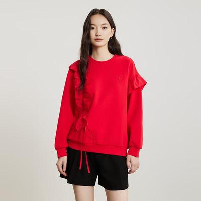 Gejin Damen Freizeit Langarm Sweatshirt
