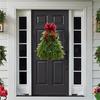 40cm Christmas tree door ornaments Christmas Wreath Door Hanging Decoration for Wall Front Door Window