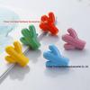 Yunchang Cactus Cartoon Ceramic Cabinet Handle - 5 Hand Colors, Cute Retro Design for Children's Rooms