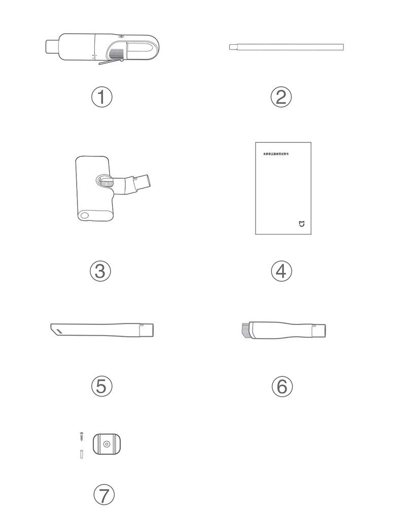 Xiaomi MIJIA Handheld Vacuum Cleaner For Home Sweeping 16000Pa Strong Cyclone Suction Multi Functional Brush Dust Catcher