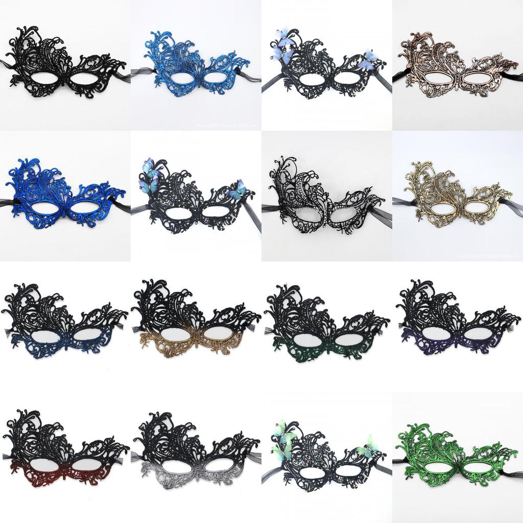 Princess Lace Phoenix Mask With Glitter And Gradient Colors For Halloween Costume Party