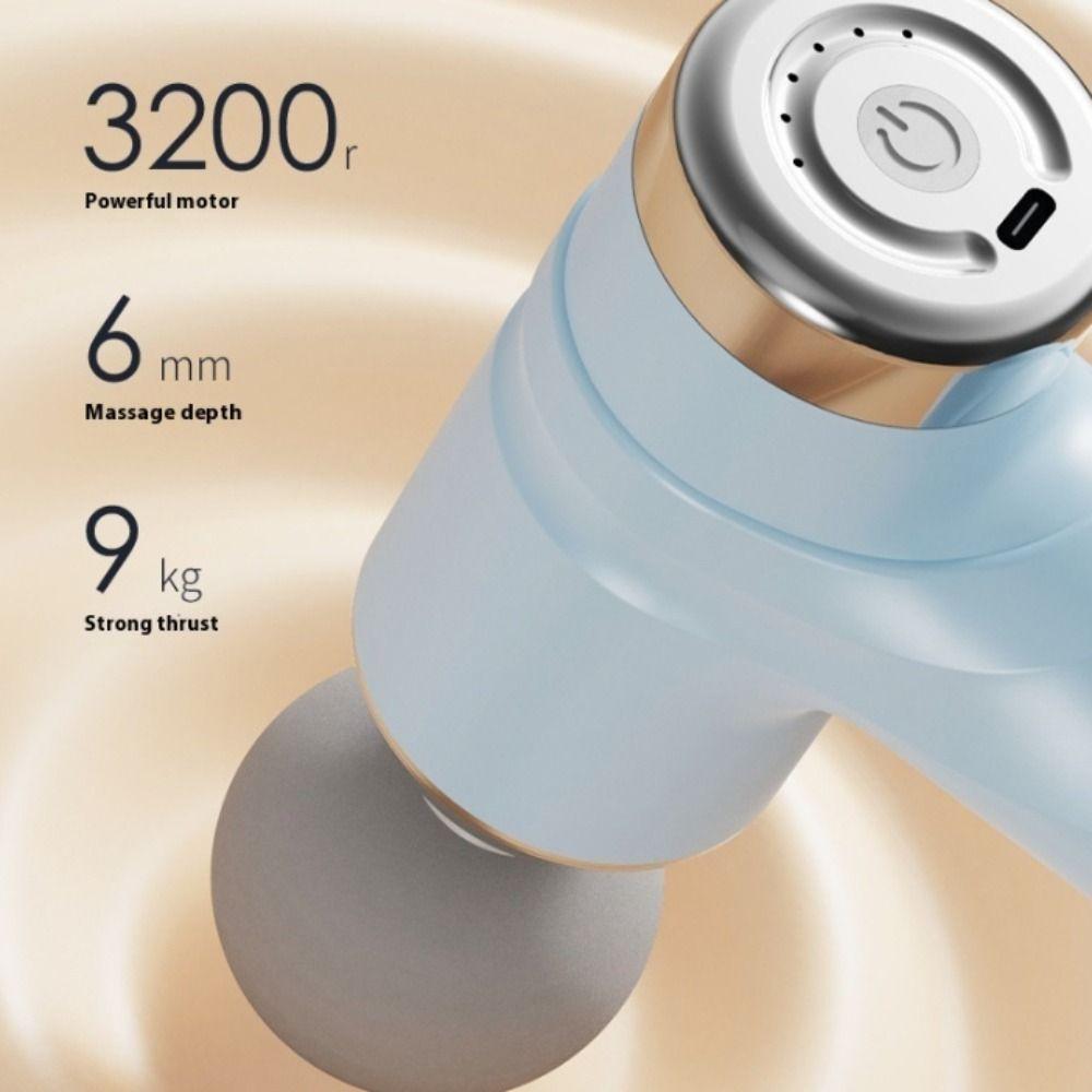 6-speed Mini Fascia Massager Self-assist Massage Rechargeable Fascia Massager  Office