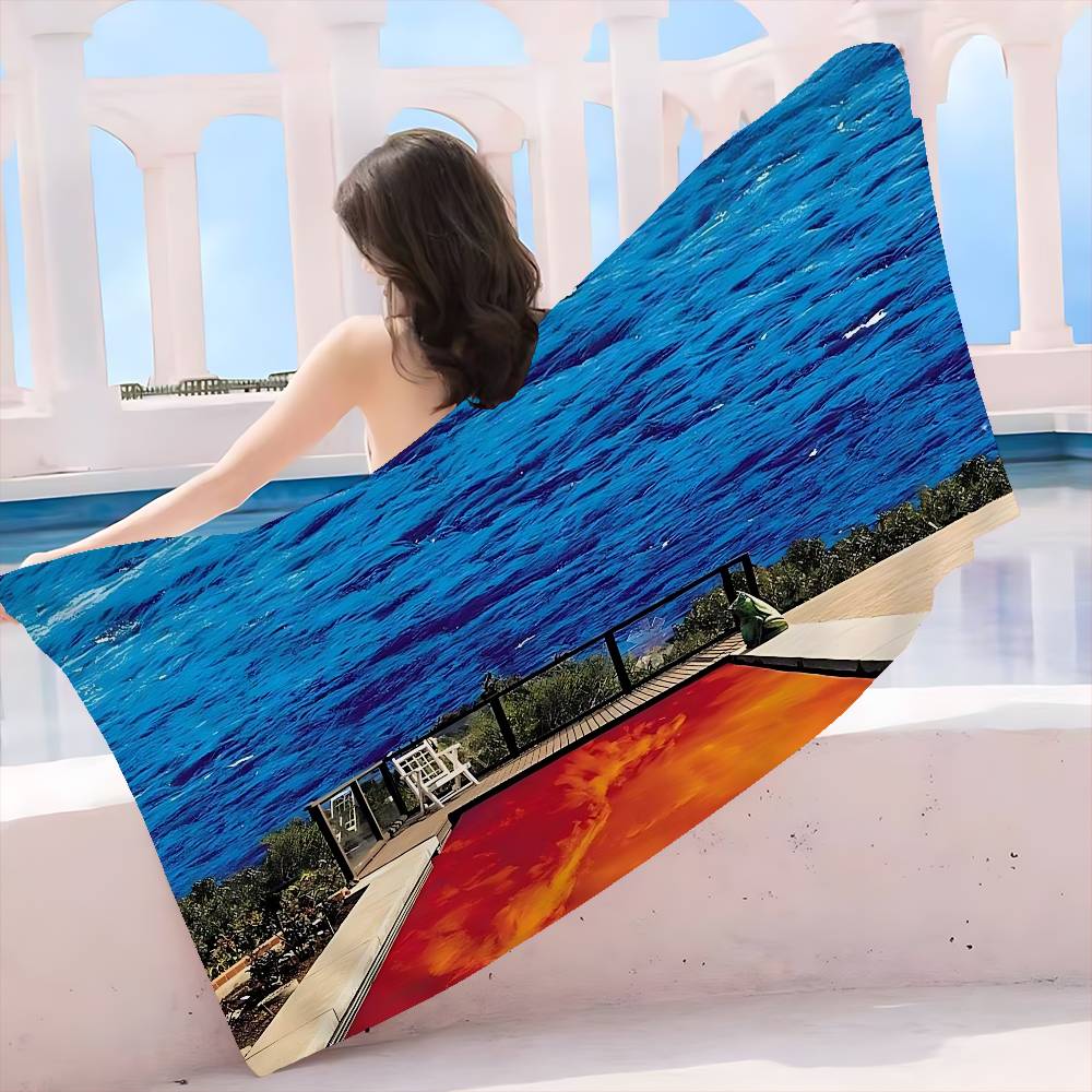 Classic Rock Band Red Hot Chili Peppers Microfiber Blanket Quick Drying Beach Towels Oversized Printing Super Pool Towel