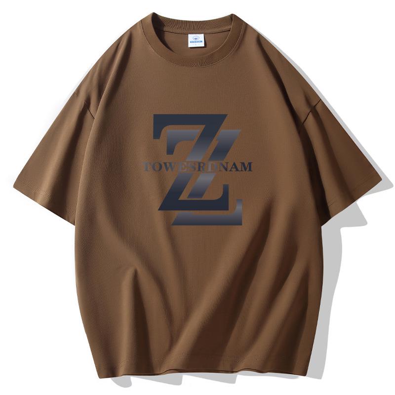 Men's 2025 Summer Trendy Pure Cotton Loose Round Neck Short Sleeve T-Shirt