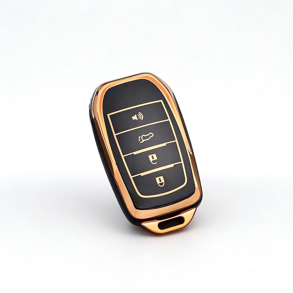 TPU Car Key Fob Case Cover for Toyota Corolla Cross Sienna Venza Harrier Hilux Tundra Mirai Land Cruiser Alphard Protective Bag