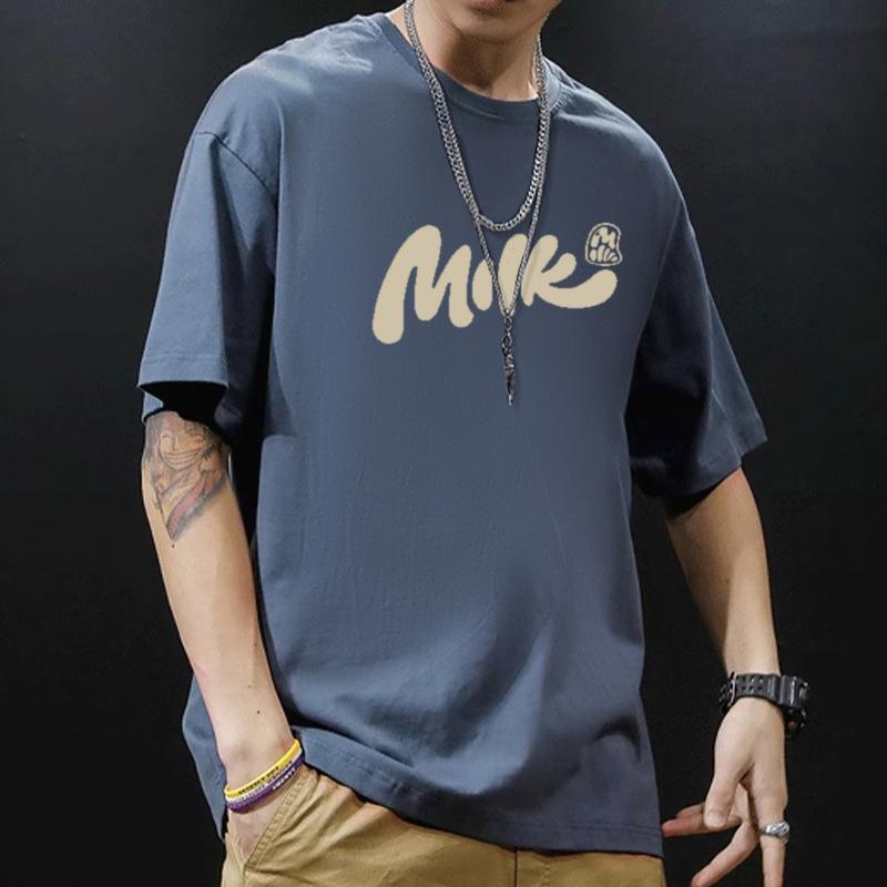 Summer Men T-shirts Cotton Short Sleeve T Shirt Comfortable Fabric Sportwear