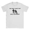 Vintage The Only Easy Day Was Yesterday US Navy Seals TShirt for Men Crewneck Pure Cotton T Shirt Short Sleeve Tees Clothing