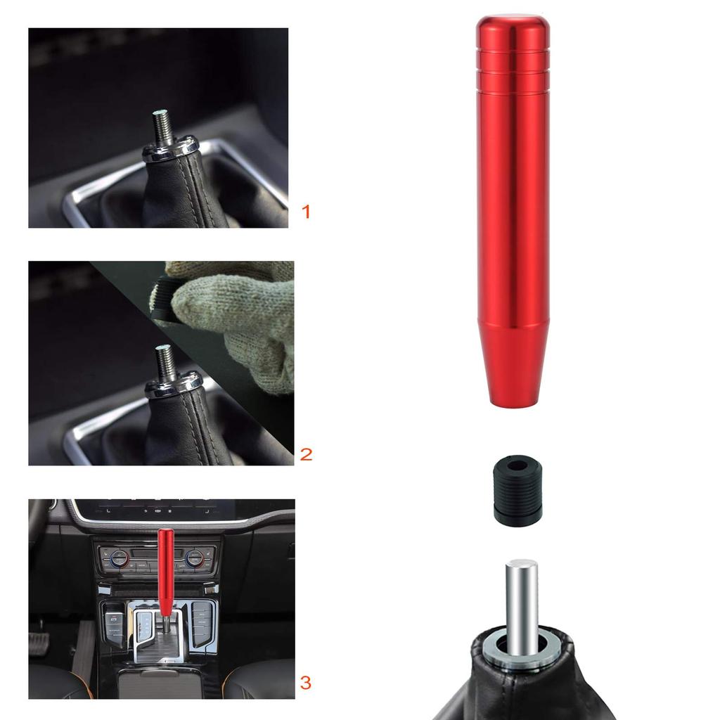 Lunsom 180mm Aluminum Shift Knob Car Shift Lever Knob Extension