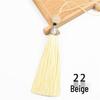 8cm Beaded Ice Silk Tassel Pendant for Hats & Bookmarks - Fine Thread Design, Free Shipping