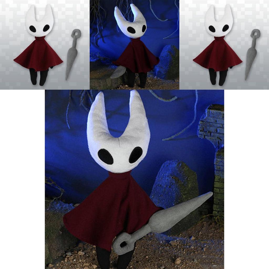 Adorable Hollow Knight Red White Soft Plush Doll Perfect For Home Decor And Collection