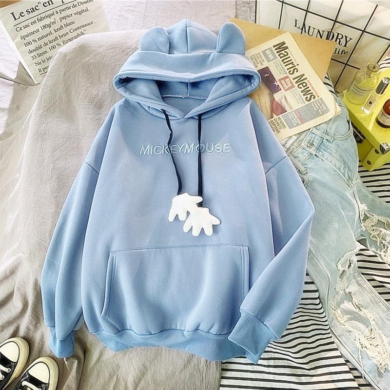 Sweats à capuche Pull Femme Veste à capuche pour étudiante à design décontracté et ample pour femme