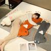 80/100 Cm Adorable Cartoon Animal Plush Pillow Soft Soothing Rabbit Fox Wolf Sleeping Pillow Kawaii Room Decor Nice Gift