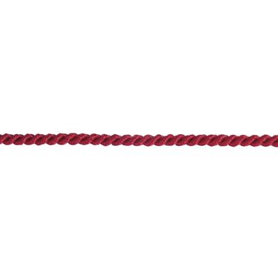 Braided Cord Wine Red Ø 4 Mm By the Meter