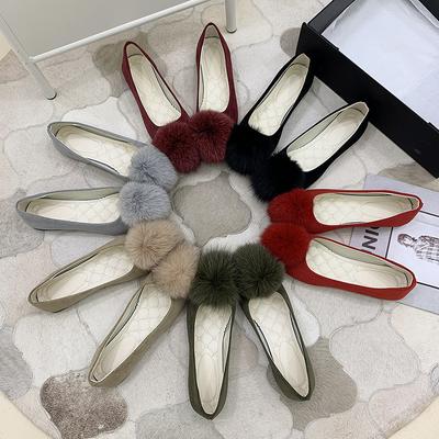 Damen- und Mädchen-Schuhe, einfarbig, große Größe, zum Hineinschlüpfen, flach, flach, bequem, lässig, einzelne Schuhe