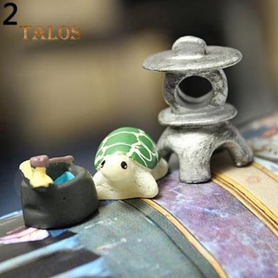 3Pcs Dollhouse Bonsai Craft Micro Landscape DIY Flower Pot Miniature Garden Balcony Plant Decor Set