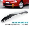 735455056 /735455057 Chrome Sliver Front Bumper Moulding Lower Trim For Fiat 500 2007-2015 Chromium Bumper Lower Trim Cover
