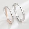 Trumium 925 Sterling Silver Bohemian Vintage X Cross Rose Gold Rings for Women Men Wedding Jewelry Mobius Couple Rings Anillos