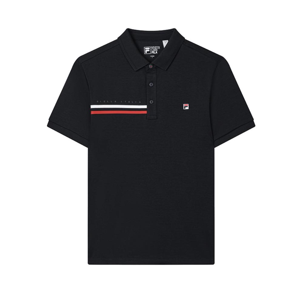 New FILA Lifestyle Polo Shirt Men's Legend Blue F61M523102FNV