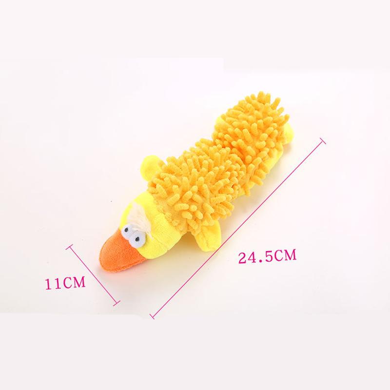 Durable Low Price Pet Dog Plush Toy Animal Shape with Squeaky for Small Dogs Chihuahua Yorkshire Bichon Puppy Chew Cleaning Toys