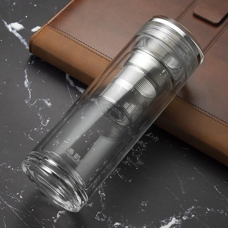 OLOEY Double-Layer Borosilicate Glass Mug