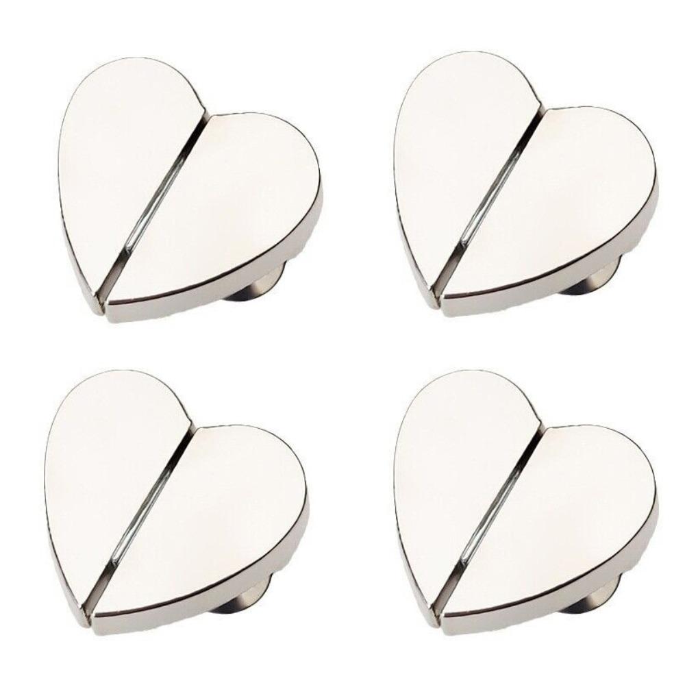 1/2/4Pcs Punch-free Heart Shaped Magnetic Curtain Button Simple Curtain Ties Drapery Clips  for Home
