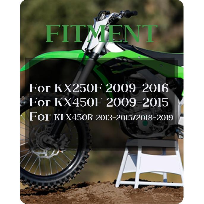 JFG Racing Dirt Bike Chain Guard Guide + Chain Slider Protection for KX250F 2009-2016, KX450f 2009-2015, KLX450R 2013-2015/2018-2019, Green