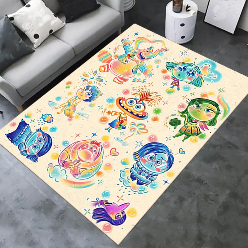 Office Rug Emotions, Characters theme 3D Printed Anti-Slip Rug-Machine Washable for Living Room