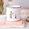 Alphabet Flower Letter Mug Coffee Cup Cold Coffee Cups Funny Mugs Cup for Tea Drinkware Rare Beer Travel Cute Original Unusual