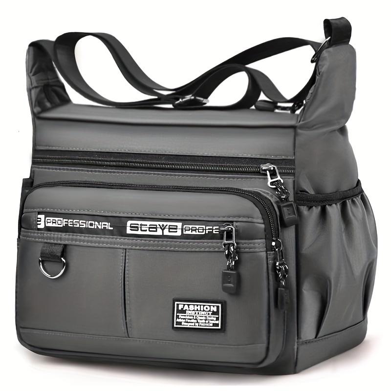 Mehrschichtige Brusttasche für Herren mit großem Fassungsvermögen und Seitentasche, lässige einzelne Schultertasche für Reisen und Outdoor-Aktivitäten