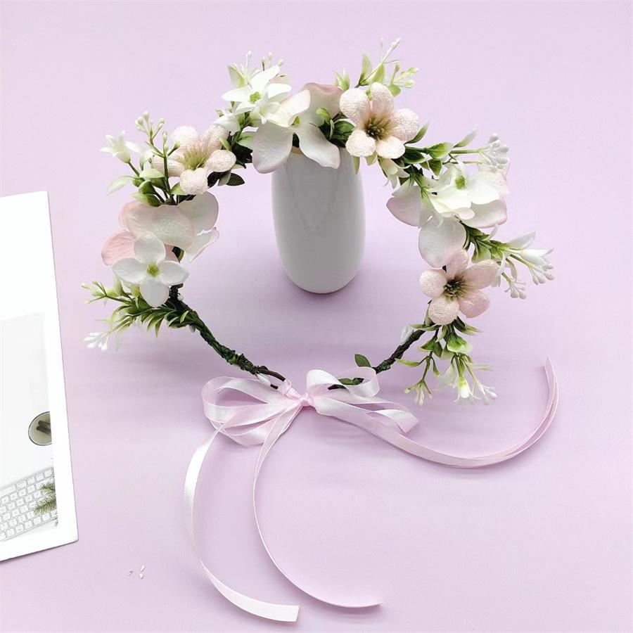 

Новая новая гирлянда из роз модная повязка для волос для подружек невесты с цветами на открытом воздухе студия для фотосъемки путешествия представление головной убор с гирляндой