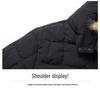 Men's Plus Size Hooded Winter Cotton Jacket - Casual and Versatile Dad Style Outerwear