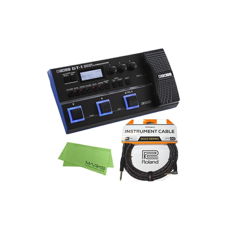 

Гитарный мультиэффектор BOSS GT-1 + комплект кабелей Roland