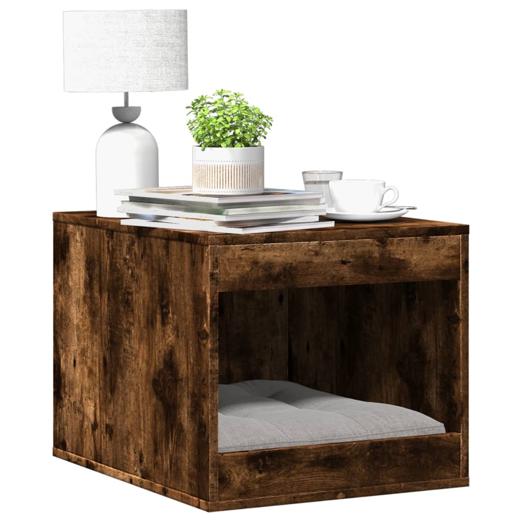 vidaXL Katzenklo Räuchereiche 47x59x42 cm Holzwerkstoff braun