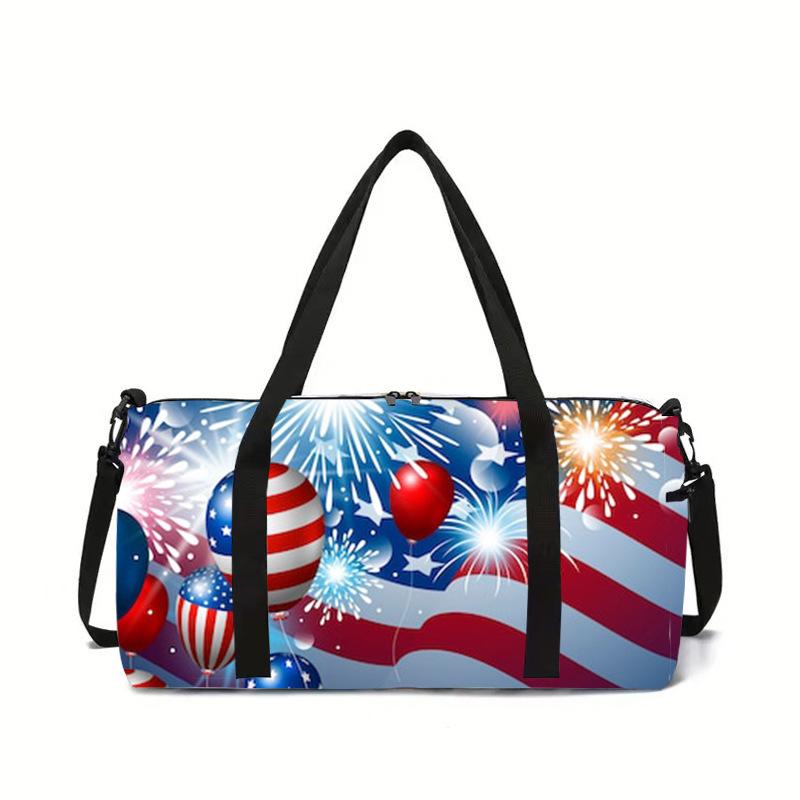 Movie pattern outdoor travel luggage storage bag large capacity lightweight wear-resistant travel bag clothing storage bag Travel bag