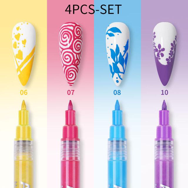 Nail Art Graffiti Pen 3D Painting Pen Nail Dot Pen String Pen, Acrylic Paint Marker
