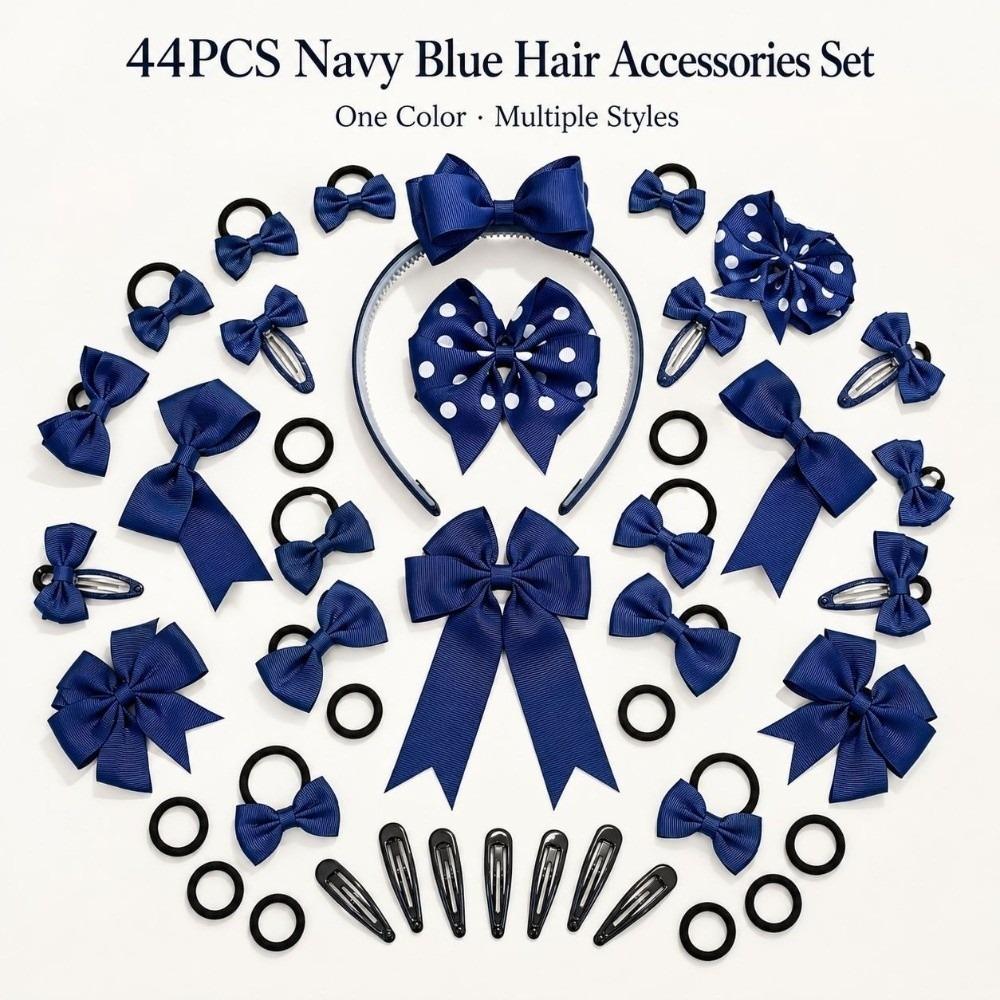High Elastic Hair Bows Set Bowknot Elastic Hair Ties Gifts Ponytail Holders Girls Children