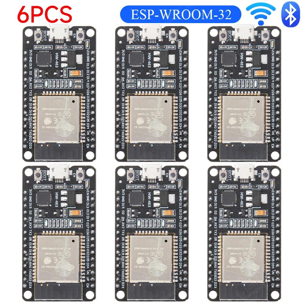 1-10PCS ESP32 WROOM-32 Development Board TYPE-C CH340C/ CP2102 Micro Modules WiFi+BT Ultra-Low Power Dual Core Wireless Modules