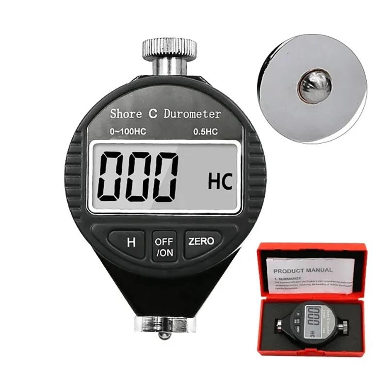 

0-100HACD Электронный цифровой дюрометр по Шору Тип A/D/C Склерометр Тестер твердости шин Пластик резины Измеритель Параграф Инструменты