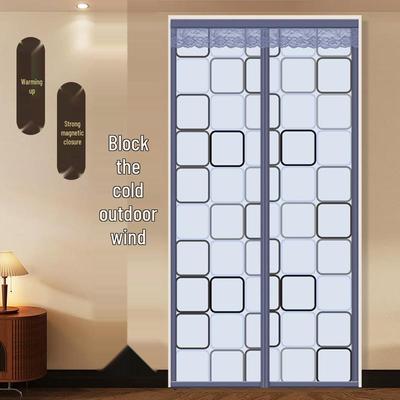 Windproof Magnetic Door Curtain: Transparent Partition for Kitchen, Living Room, Balcony