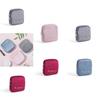Portable Plush Sanitary Napkin Storage Bag Modern Minimalist Style Travel Organizer