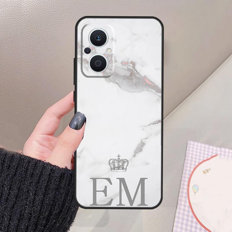 Personalised custom name initials Phone Case For OPPO Find X3 Lite X5 X6 Pro X2 Neo Reno 3 4 5 6 7 8 Lite 4Z 5Z 2Z 8T Cover