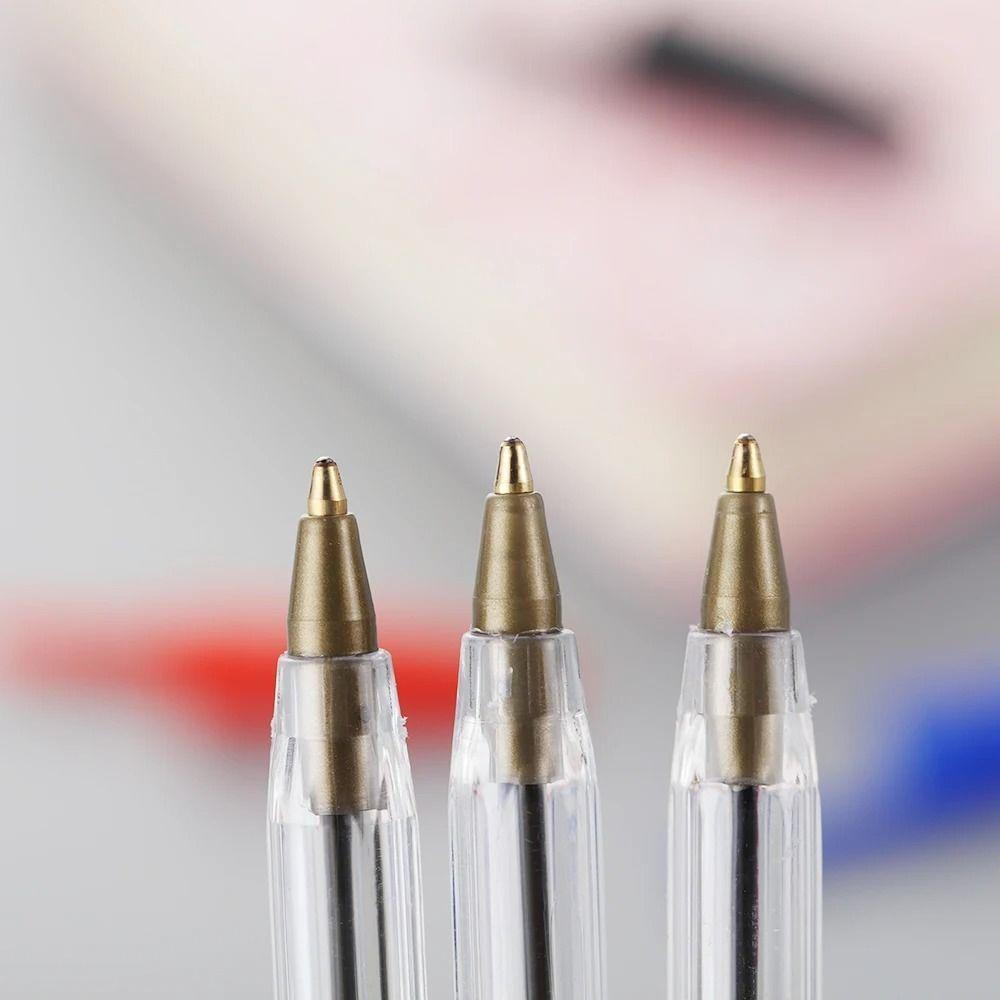 5 ks Rychleschnoucí kuličkové pero Černý/Modrý/Červený inkoust Podpisová pera Jednoduché neutrální pero Studentský test