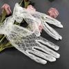 Black Banquet Short Gloves, Wedding Dress Lace Mesh Gala Tea Party Lotia Lolita Gloves