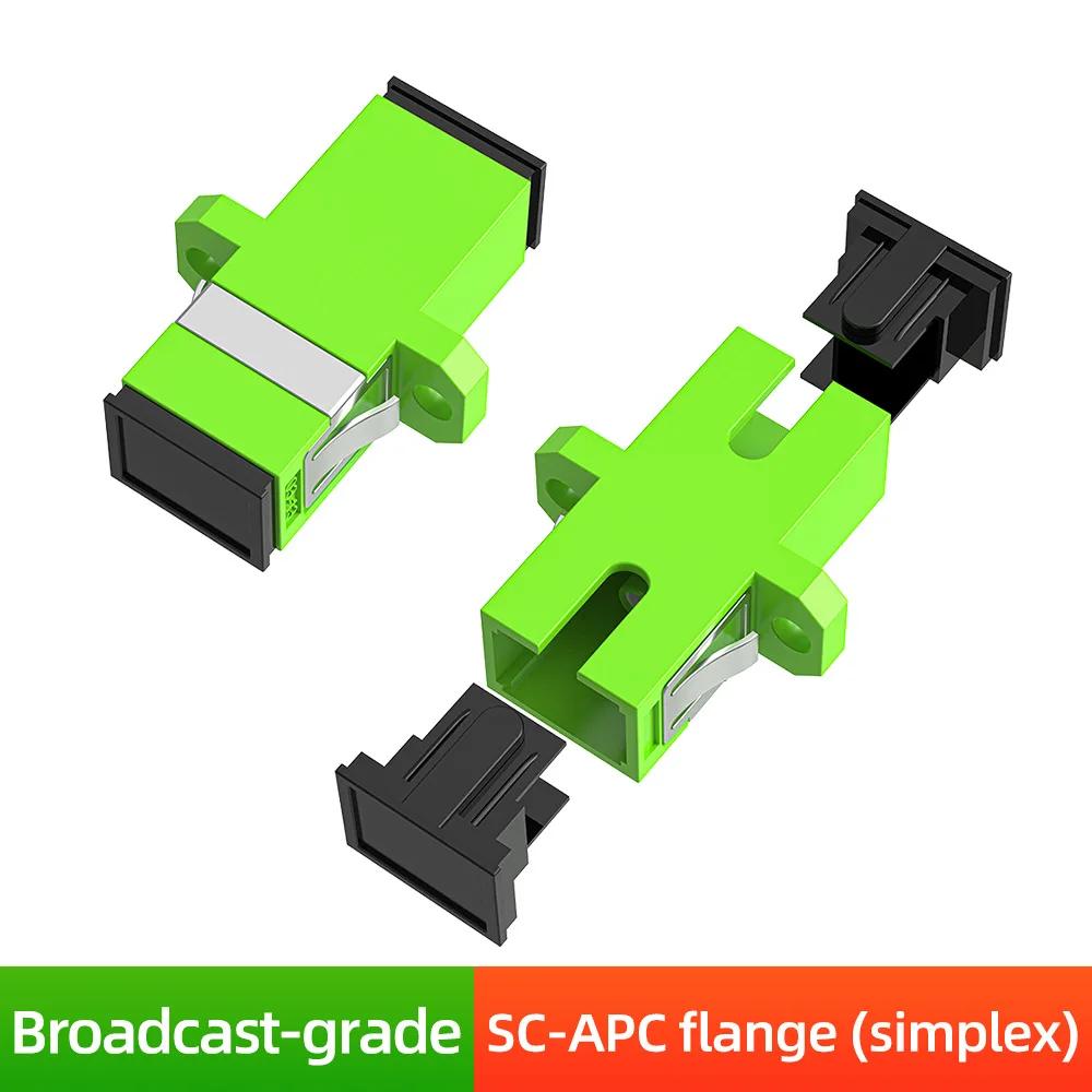 10pcs SC to SC Fiber Optic Adapter UPC/APC Simplex Duplex Flange Coupler Square Female Connector for Single Mode OS2 Patch Cord